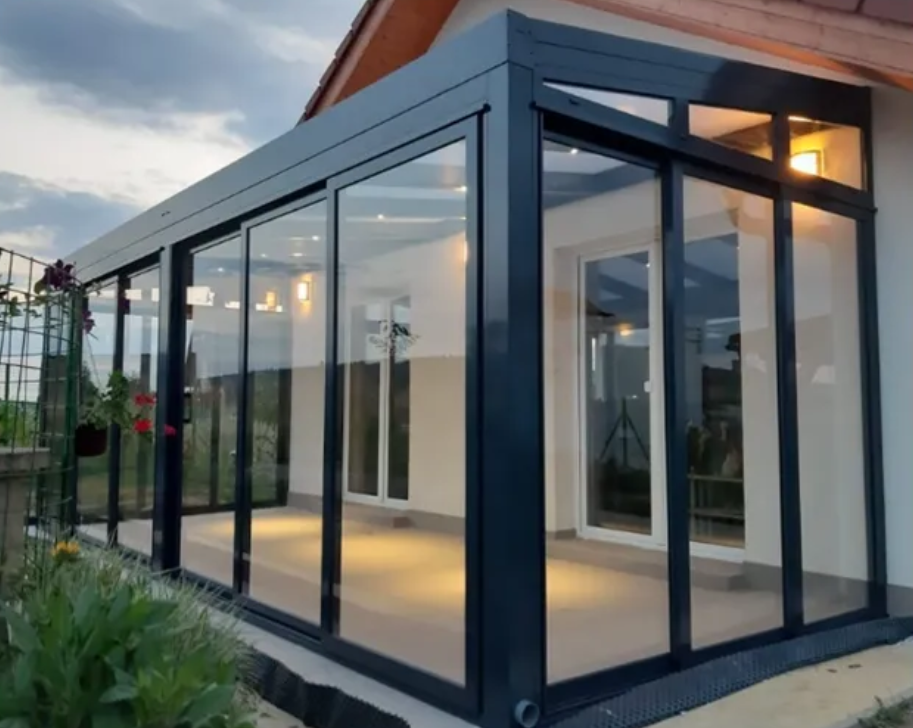 Véranda 25 m² toiture vitrée